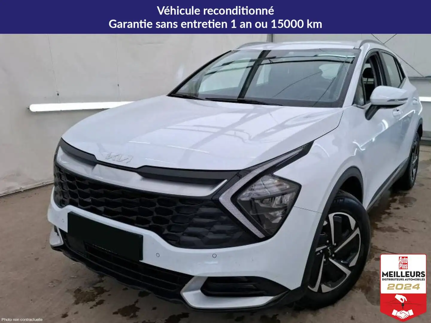 Kia Sportage 1.6 T-GDi 230 ISG Hybride BVA6 Active Blanc - 1