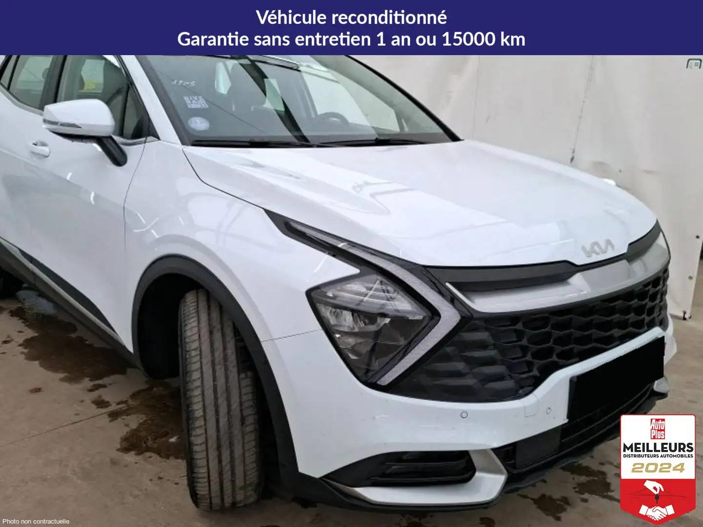 Kia Sportage 1.6 T-GDi 230 ISG Hybride BVA6 Active Blanc - 2