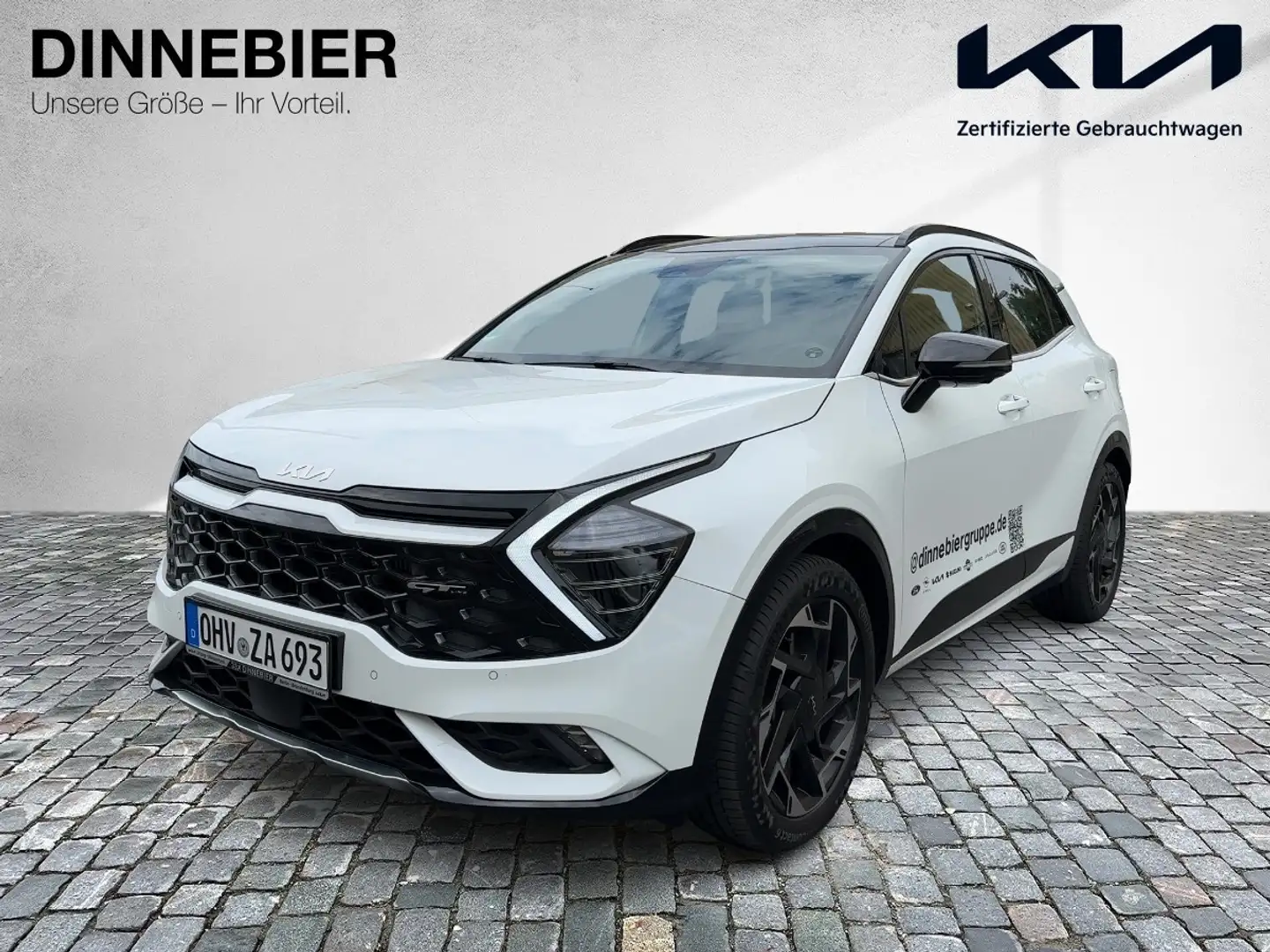 Kia Sportage GT-Line 1.6T AWD+Glasdach+360°+LED Weiß - 2