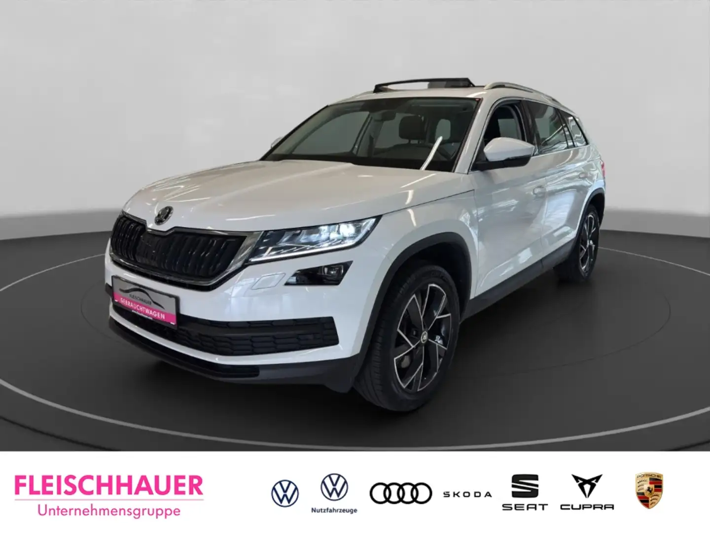 Skoda Kodiaq Style 2.0 TSI 4x4 Navi+LED+AHK+Pano+19''+Kamera+AC Weiß - 1