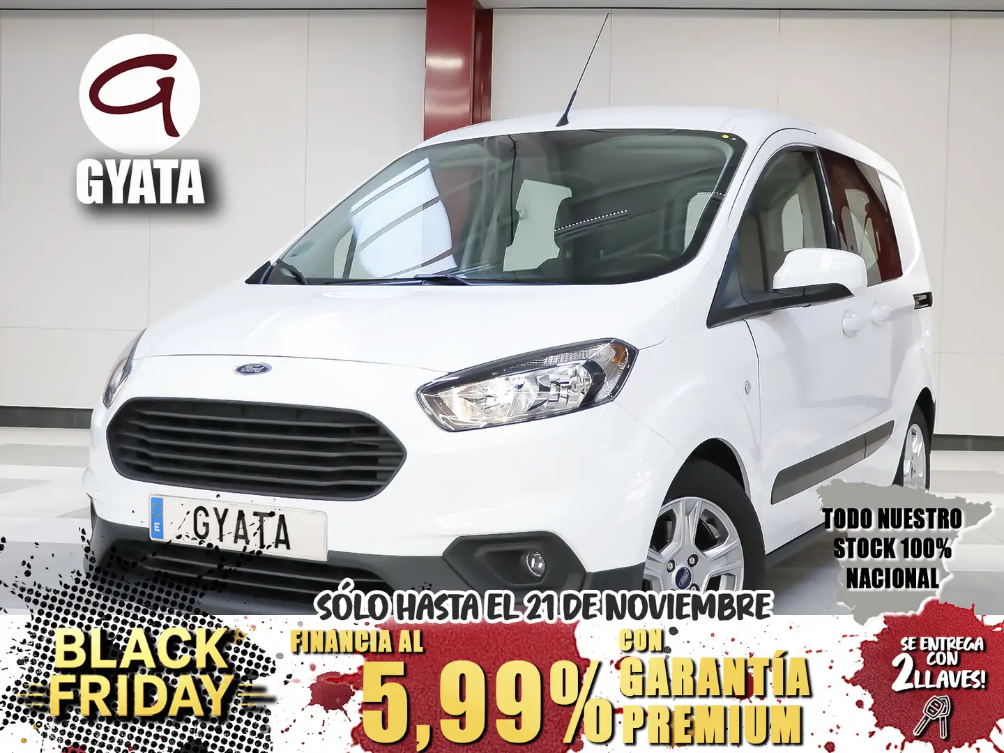 Ford Transit Courier Kombi 1.5TDCi Ambiente 100 Weiß - 1