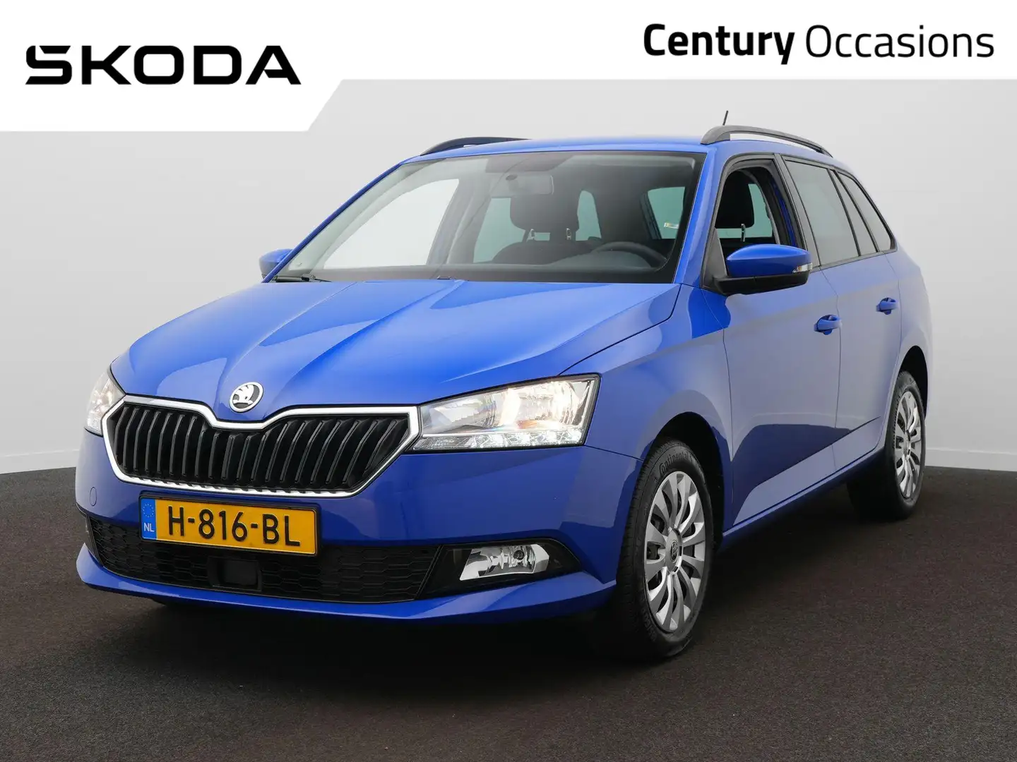 Skoda Fabia Combi 1.0 TSI Ambition Airco / Cruise / Parkeersen Blauw - 1