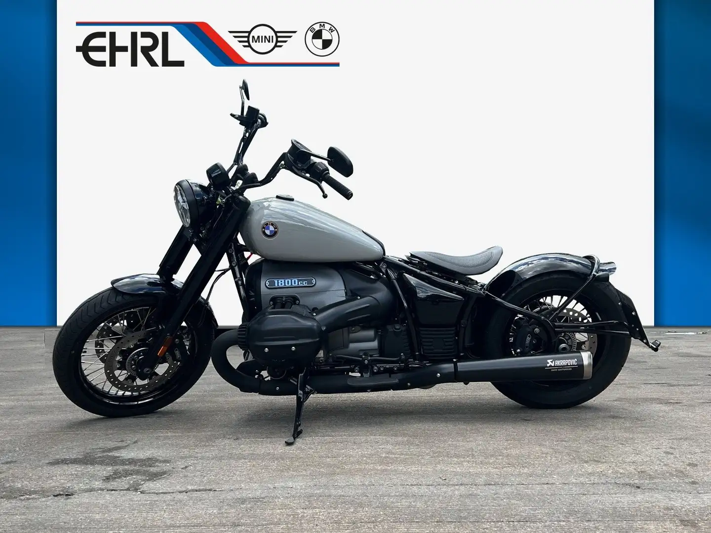 BMW R 18 Bobber | Akrapovic | WalzWerk® | Kreide Lack | Uni Gri - 1