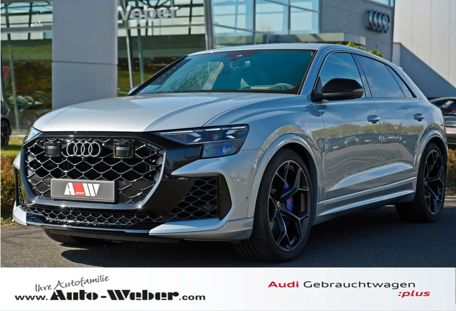 Audi RS Q8 PERFORMANCE LASER OLED KERAMIK 305 STDHZ HU Silver - 1