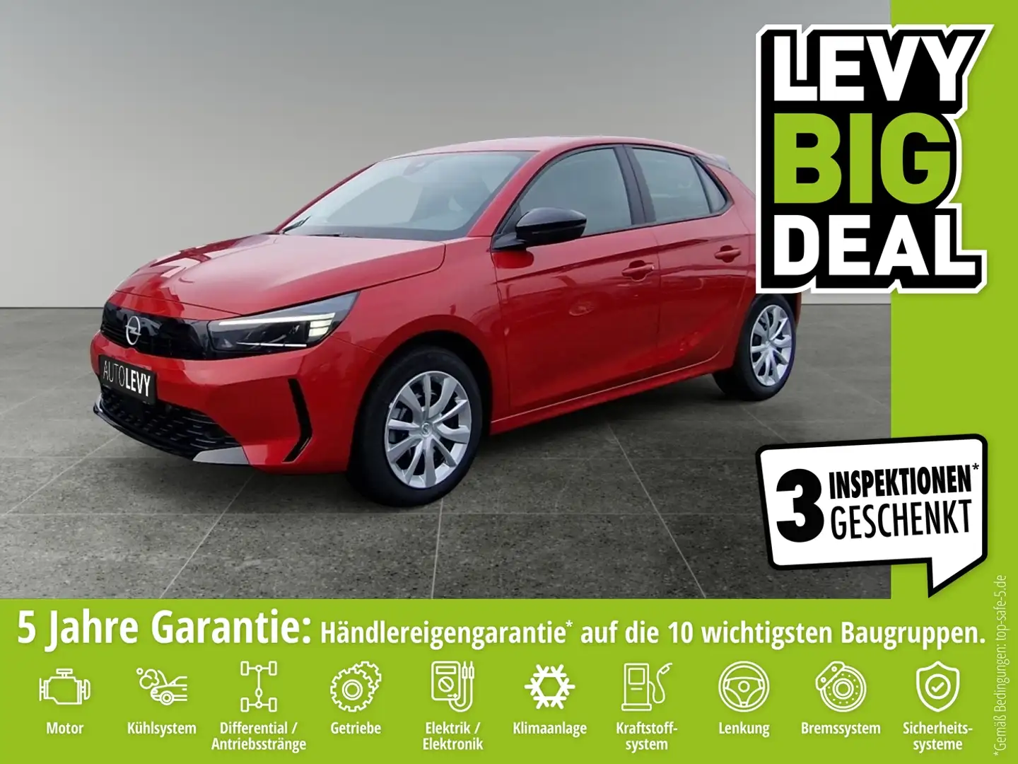 Opel Corsa F 1.2 Turbo +Automatik+LED+PDC+CarPlay+ Rot - 1