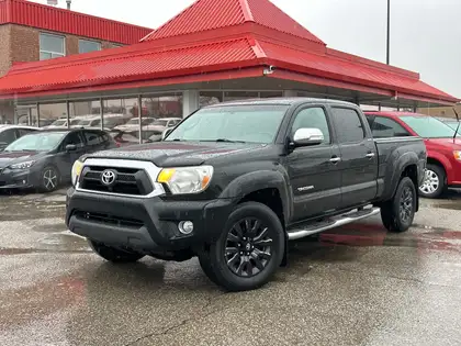 Black 2015 Toyota Tacoma Double Cab V6 4WD Pickup Truck Four-Wheel Drive 5-Speed Automatic
