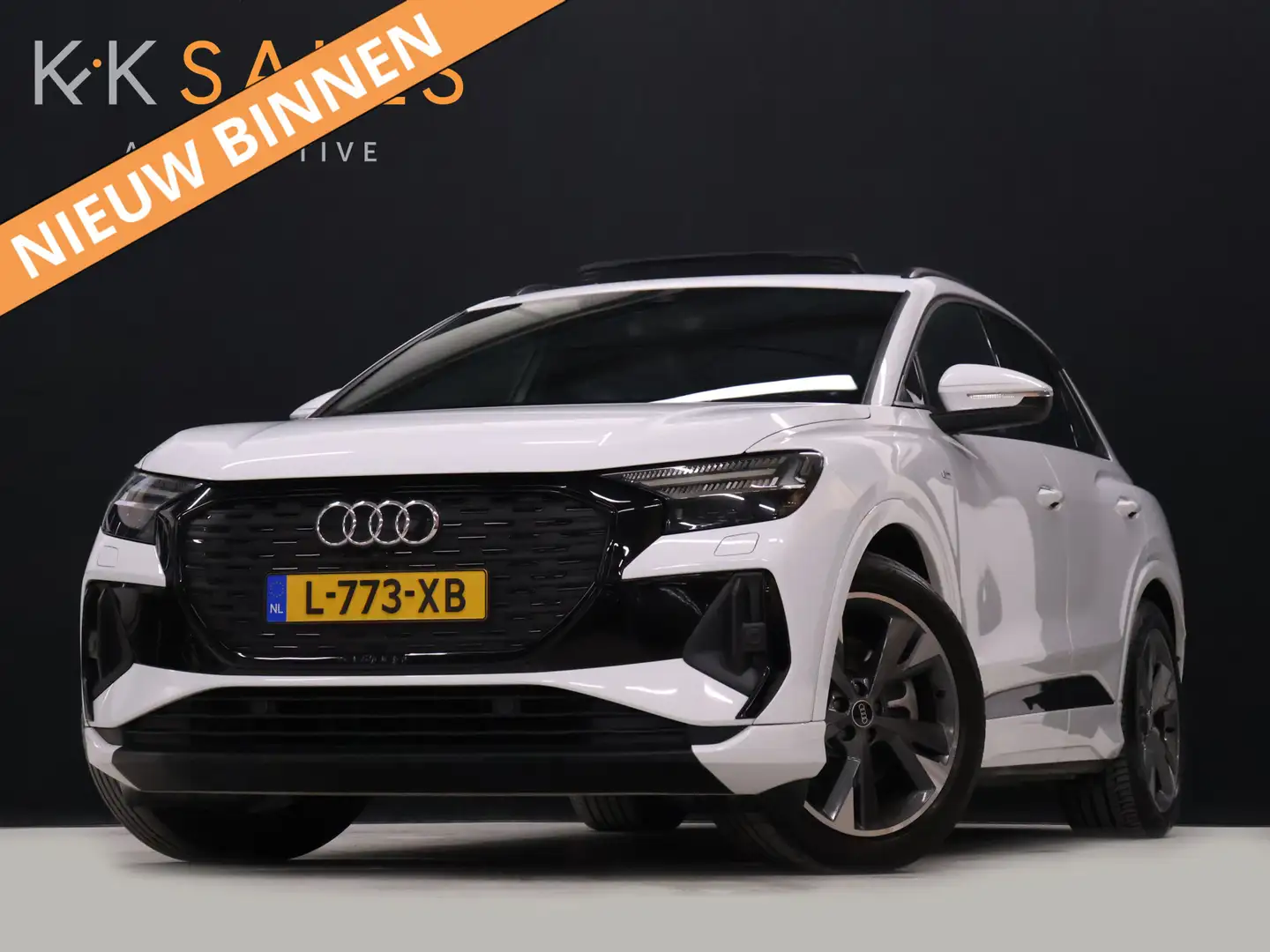 Audi Q4 e-tron 40 Launch edition S Competition 77 kWh [SCHUIFDAK, Blanc - 1