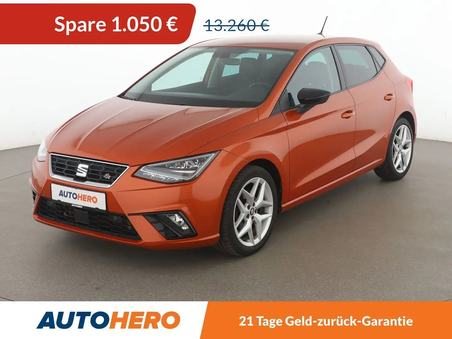 SEAT Ibiza 1.6 TDI FR*NAVI*LED*ACC*CAM*PDC*SHZ* Orange - 1