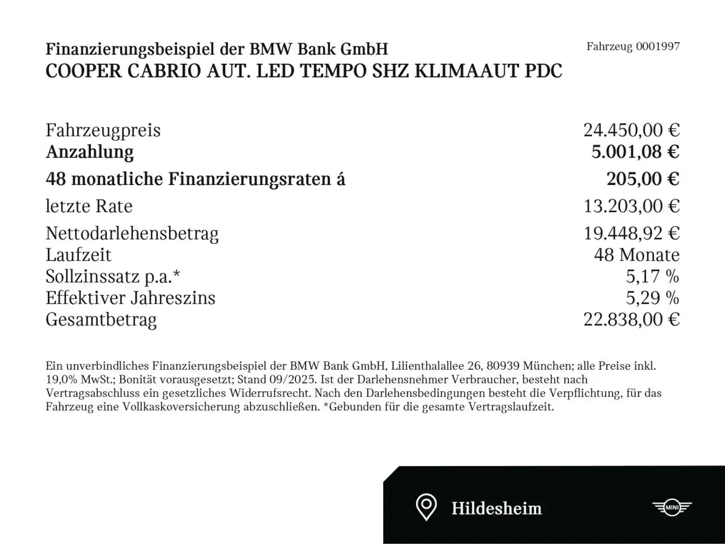 MINI Cooper Cabrio Aut. LED Tempo SHZ Klimaaut PDC Negro - 2