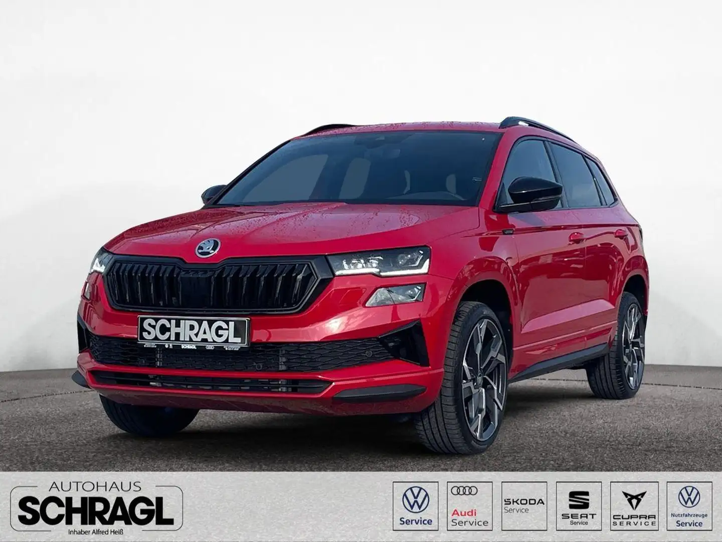 Skoda Karoq 1.5 TSI DSG SPORTLINE+AHK+NAVI+KAM Roşu - 1