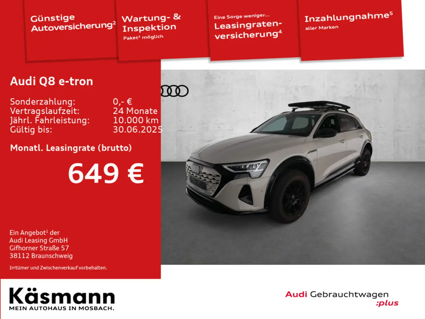 Audi Q8 e-tron edition Dakar 55 e-tron qu PANO MATRIX Beige - 2