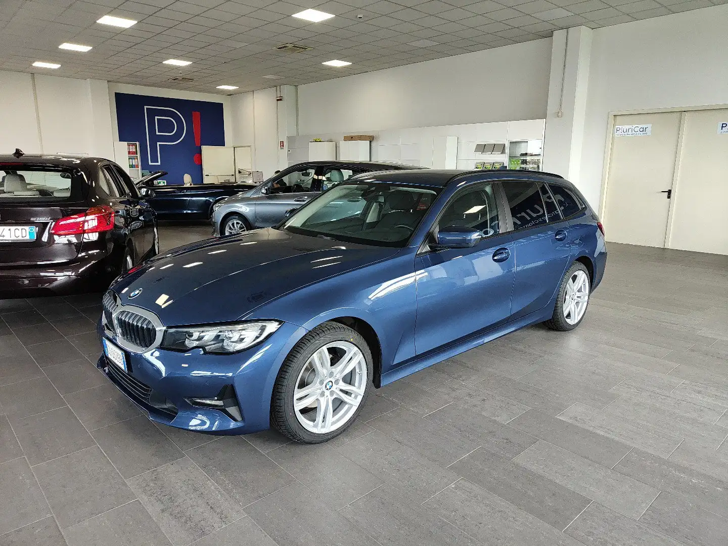 BMW 320 d XDrive 48V MHEV Touring Auto Navi Fari LED Blu/Azzurro - 1