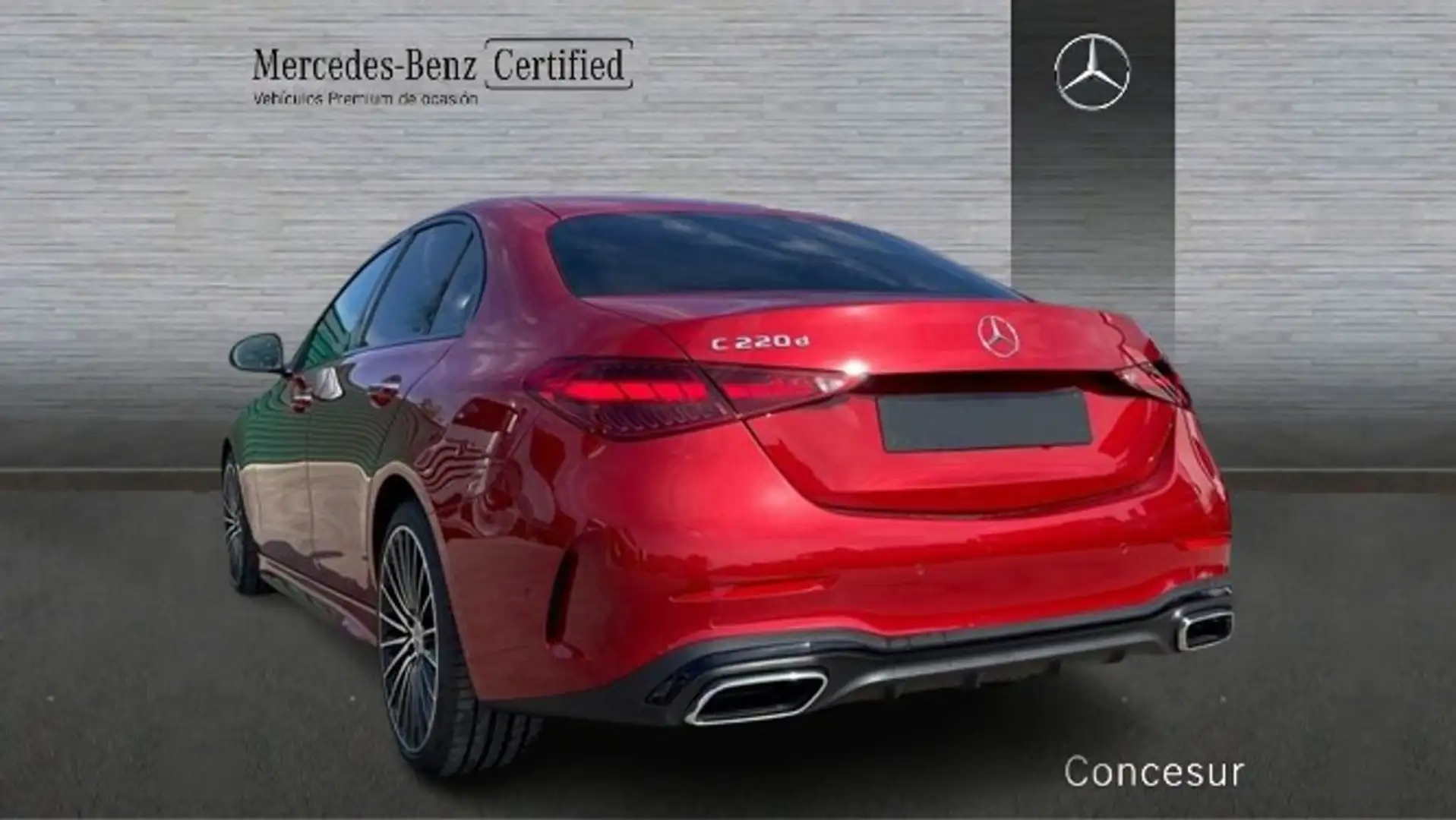 Mercedes-Benz C 220 d Rojo - 2