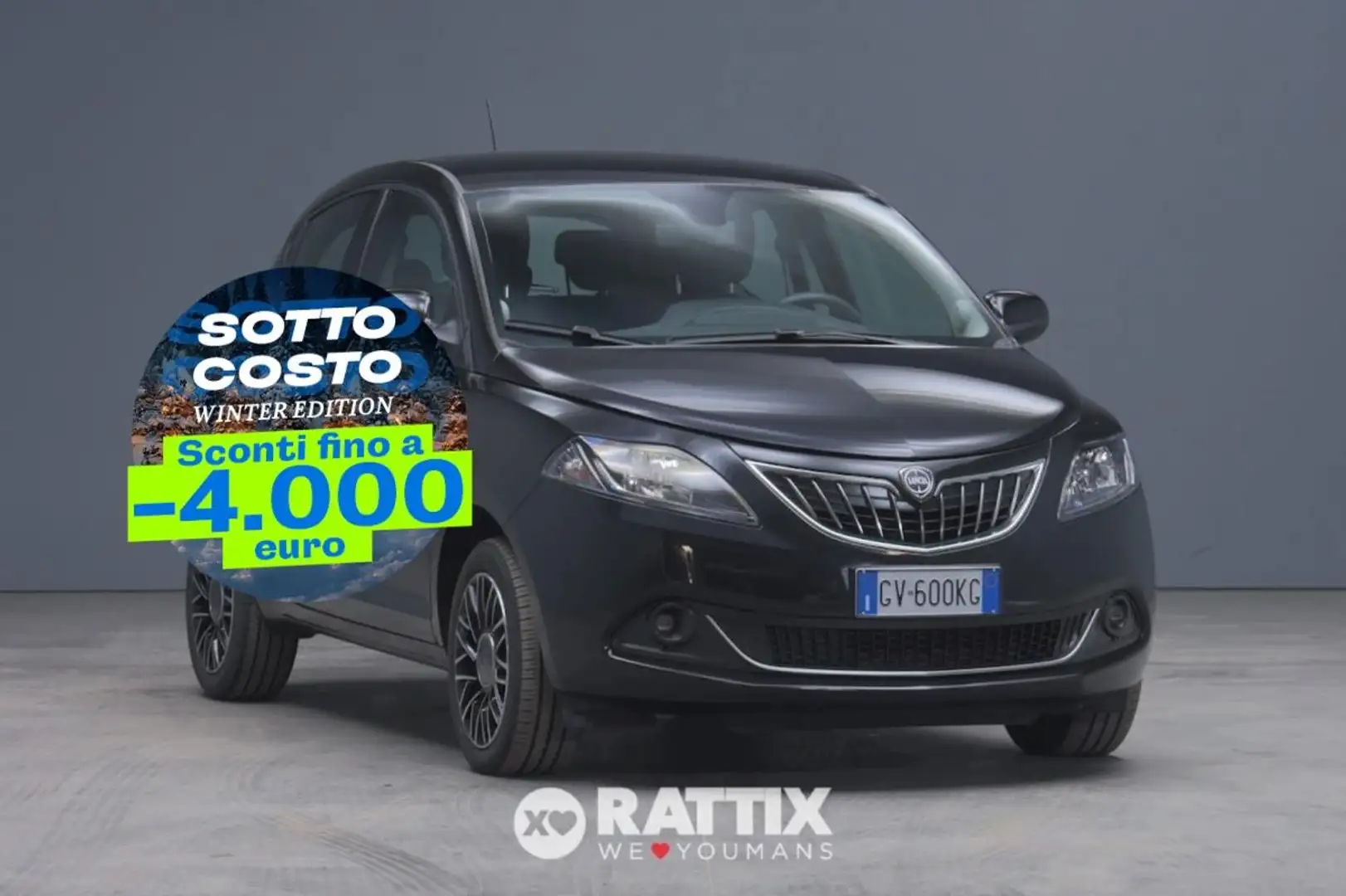 Lancia Ypsilon 1.0 Firefly Hybrid 70CV Platino Noir - 1