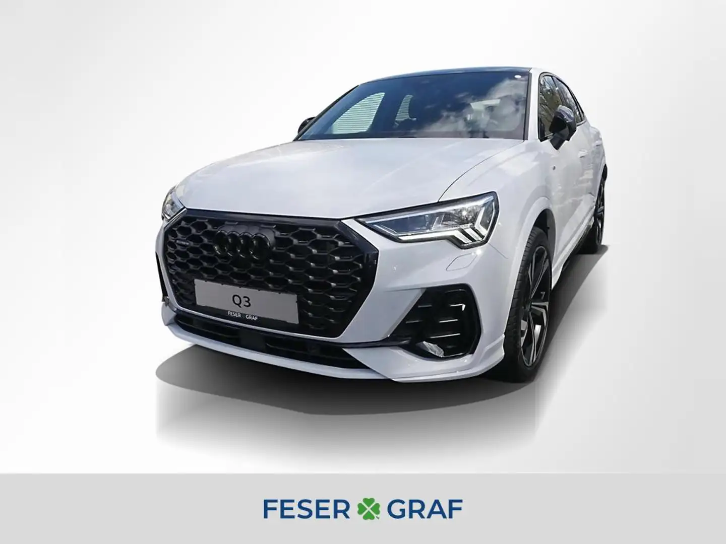 Audi Q3 Sportback S line 40 TDI quattro AHK Pano ACC Weiß - 1