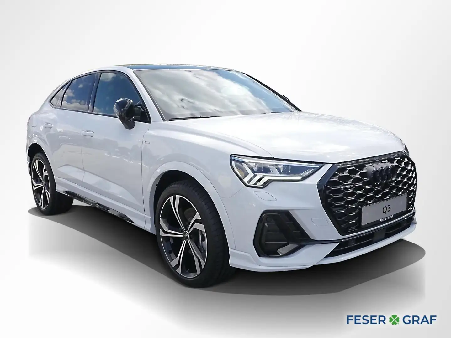 Audi Q3 Sportback S line 40 TDI quattro AHK Pano ACC Weiß - 2