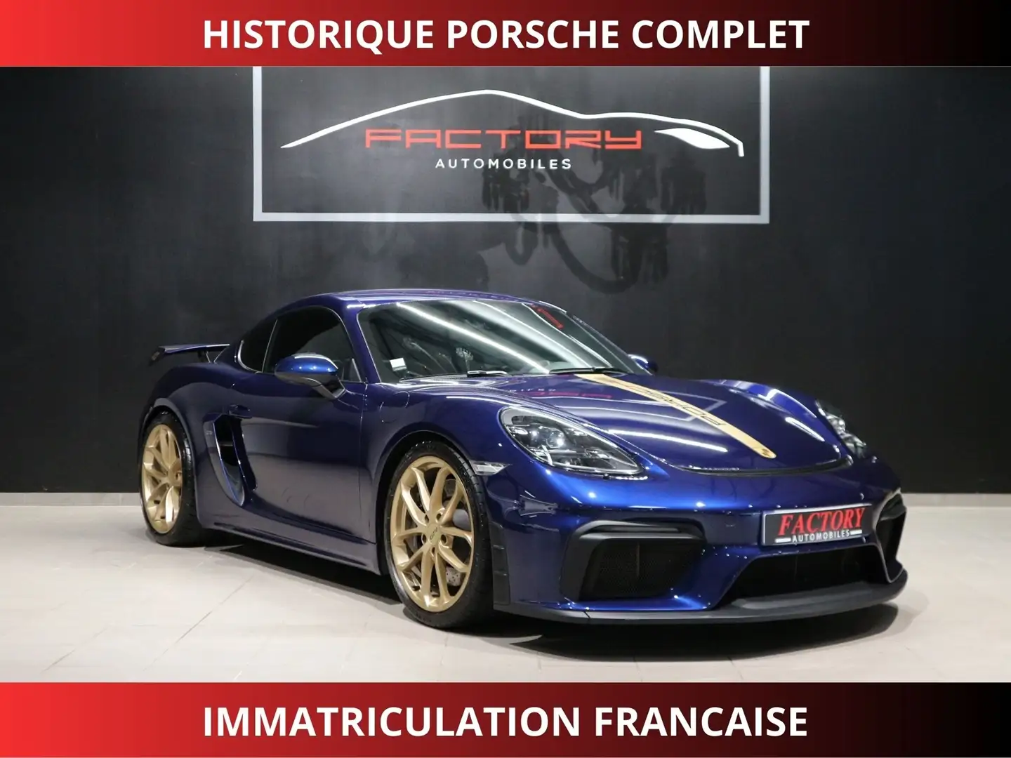 Porsche Cayman (982) 4.0 420CH GT4 EURO6D-T Bleu - 1