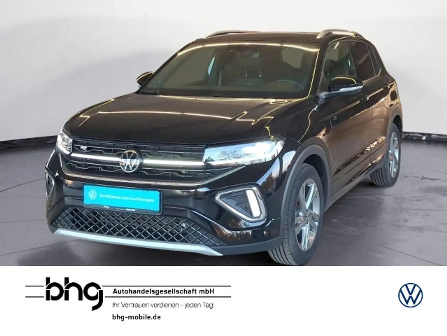 Volkswagen T-Cross 1.5 TSI DSG R-LINE #AHK #IQ-DRIVE #KEYLE Schwarz - 1