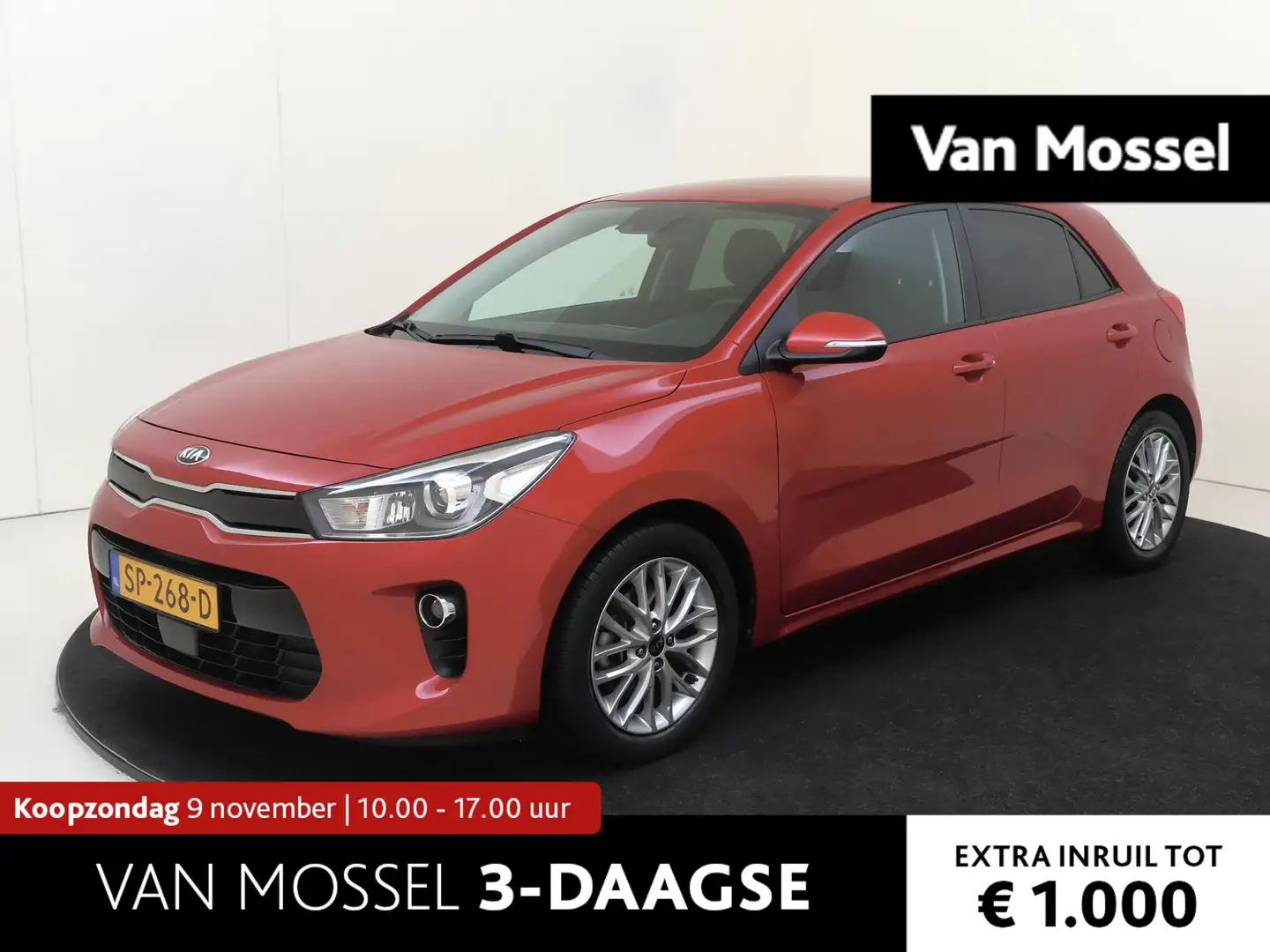 Kia Rio 1.0 TGDI DynamicPlusLine TREKHAAK | Navigatie| Ach Rood - 1