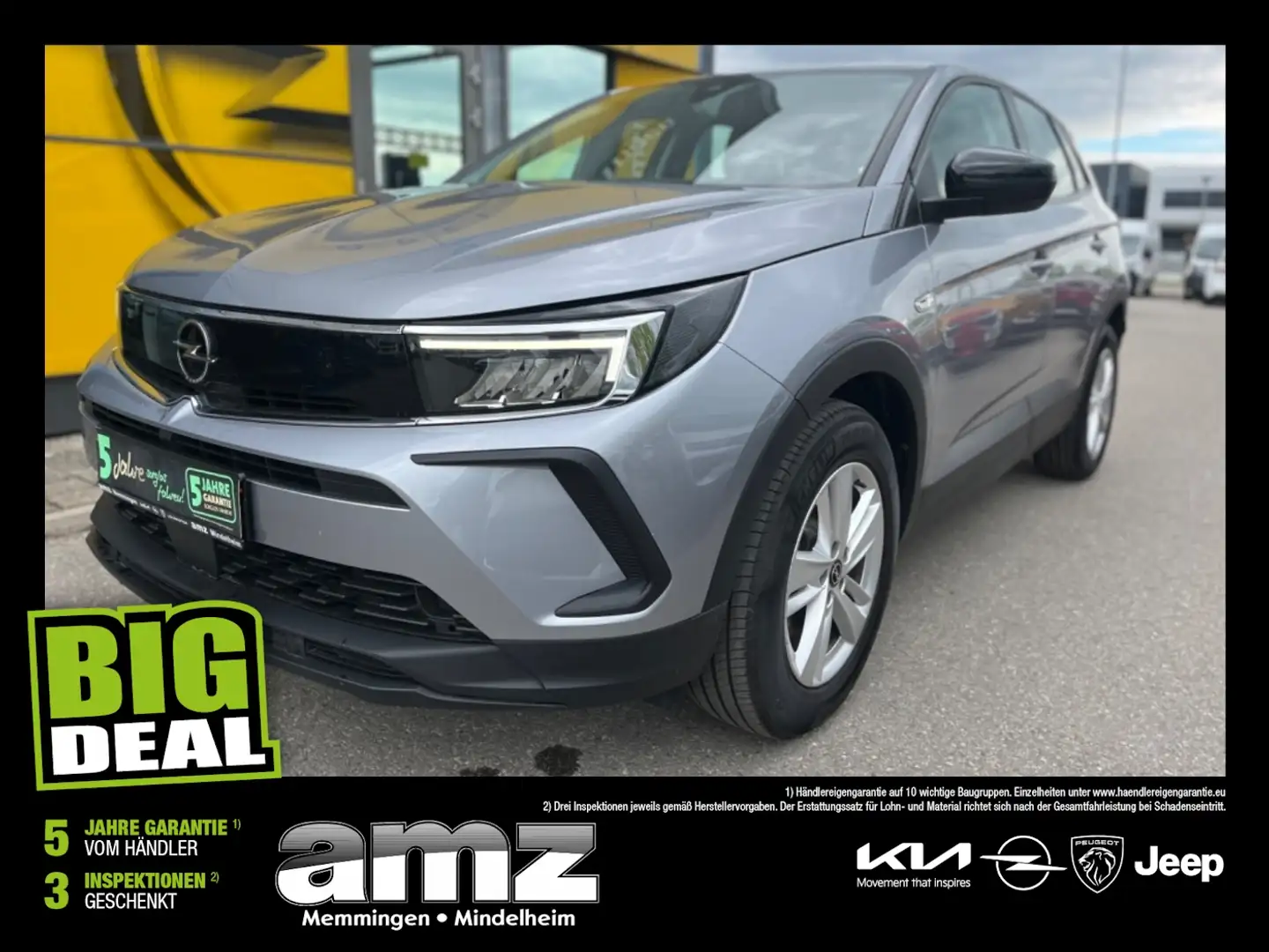 Opel Grandland 1.2 Turbo Edition LED*Winter Paket* Šedá - 1