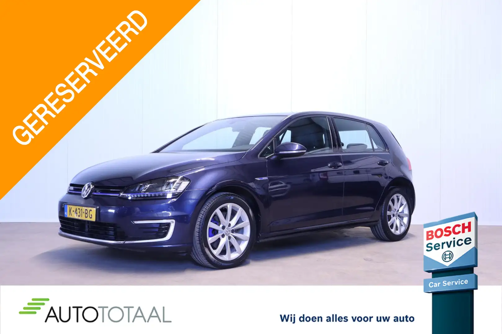 Volkswagen Golf GTE 1.4 TSI PDC - CLIMA - ADAPTIVE CRUISE Blauw - 1
