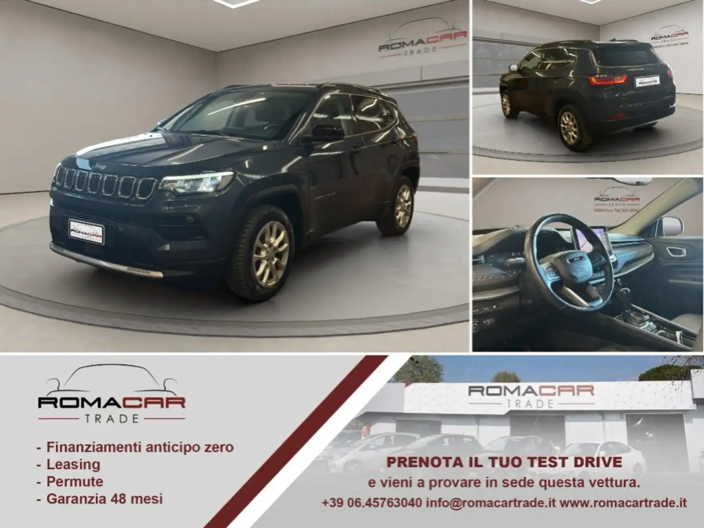 Jeep Compass 1.3 Turbo T4 190 CV PHEV AT6 4xe Limited Blu/Azzurro - 1