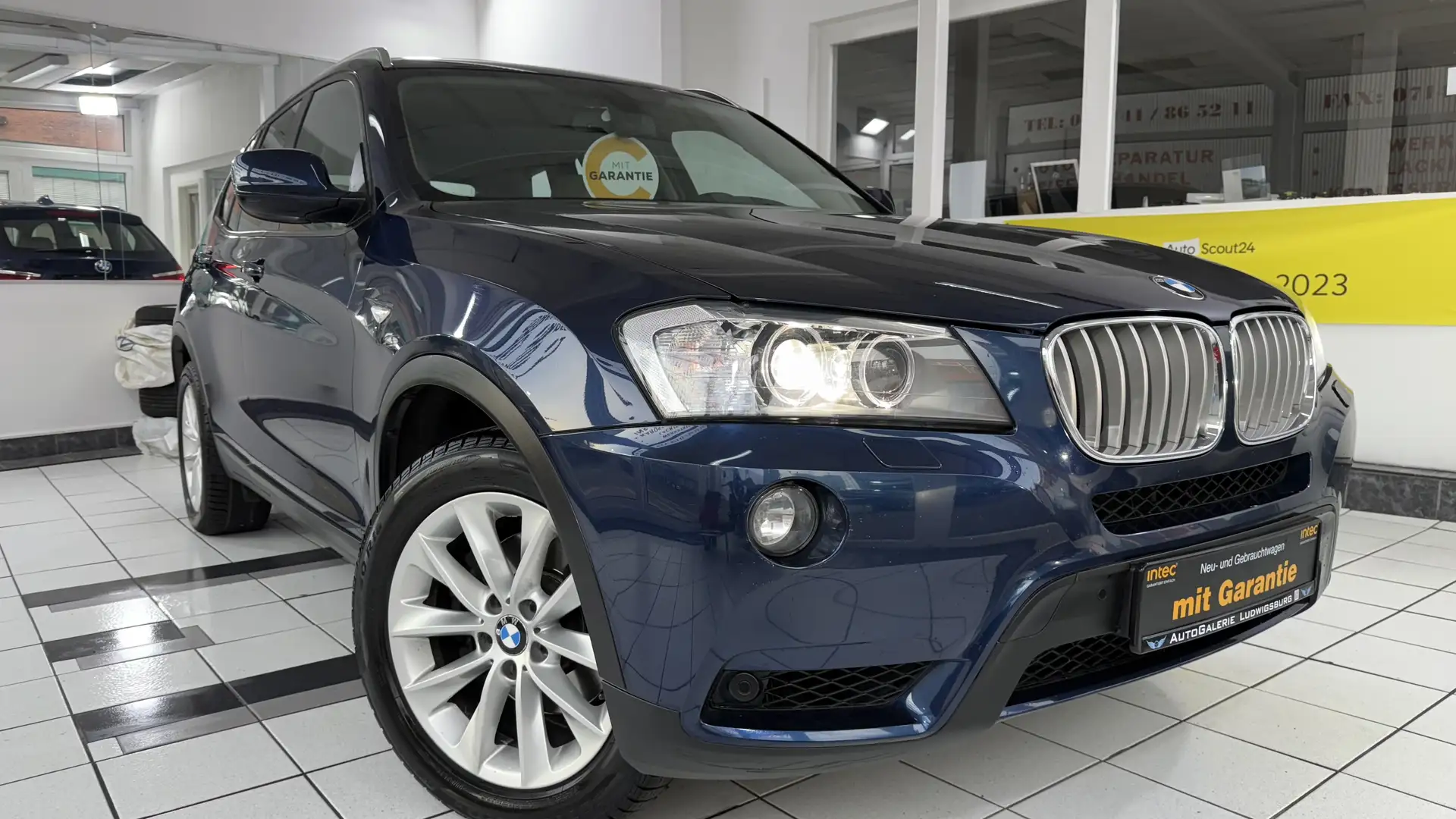 BMW X3 xDrive 35 d 2.HD BI-XENON LEDER AHK RFK GARANTIE Bleu - 1