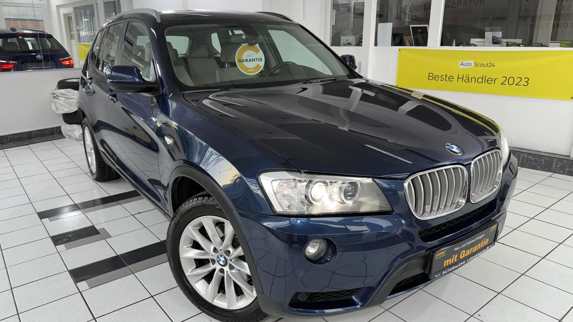 BMW X3 xDrive 35 d 2.HD BI-XENON LEDER AHK RFK GARANTIE Bleu - 2