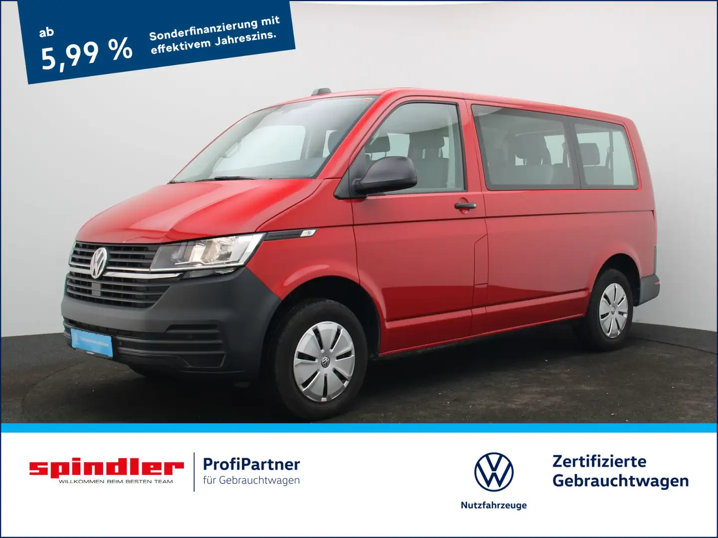 Volkswagen T6.1 Kombi / 9-Sitze, PDC vo & hi , App-Connect Rot - 1