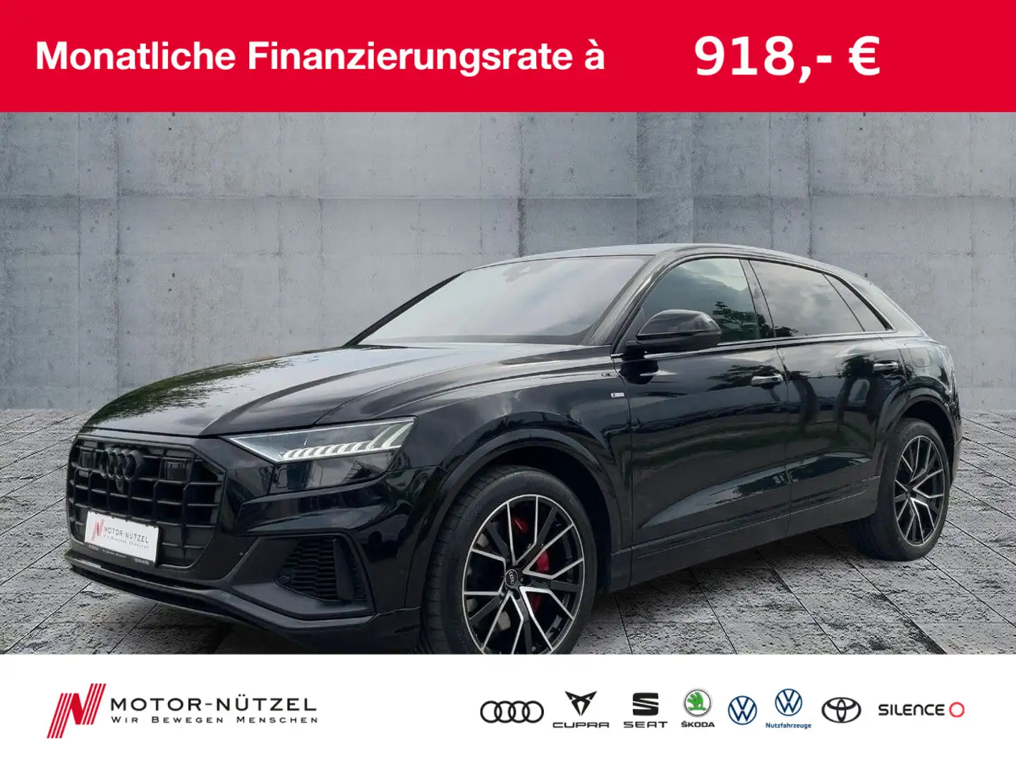 Audi Q8 60 TFSI e S-Line QU HD-Matrix+ACC+NAV+SHZ+RFK Negro - 1
