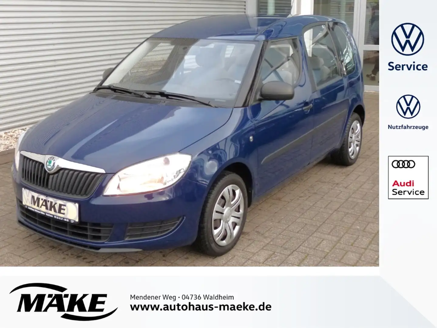 Skoda Roomster 1.2, Klimaanlage, Zentralverriegelung mit Funk, Blau - 1