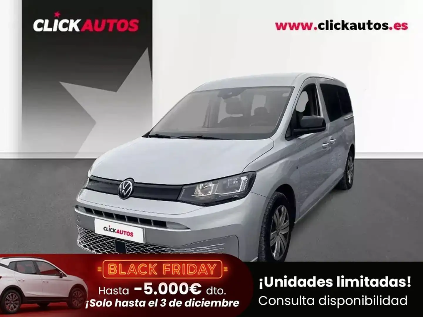 Volkswagen Caddy 2.0 TDI 122CV Origin DSG 7 Plazas Argent - 1