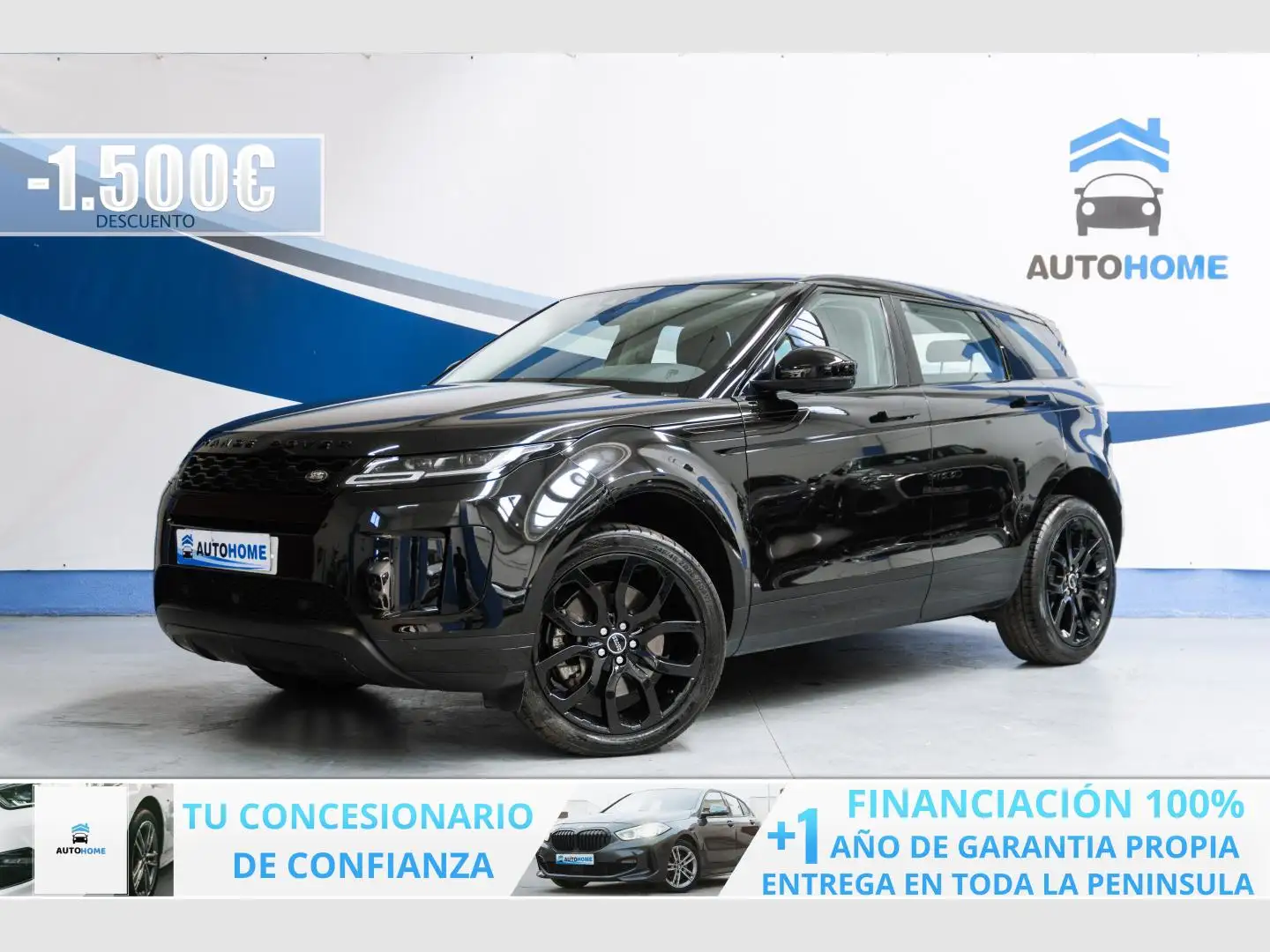 Land Rover Range Rover Evoque 2.0 D150 S AUTO 4WD MHEV Noir - 1