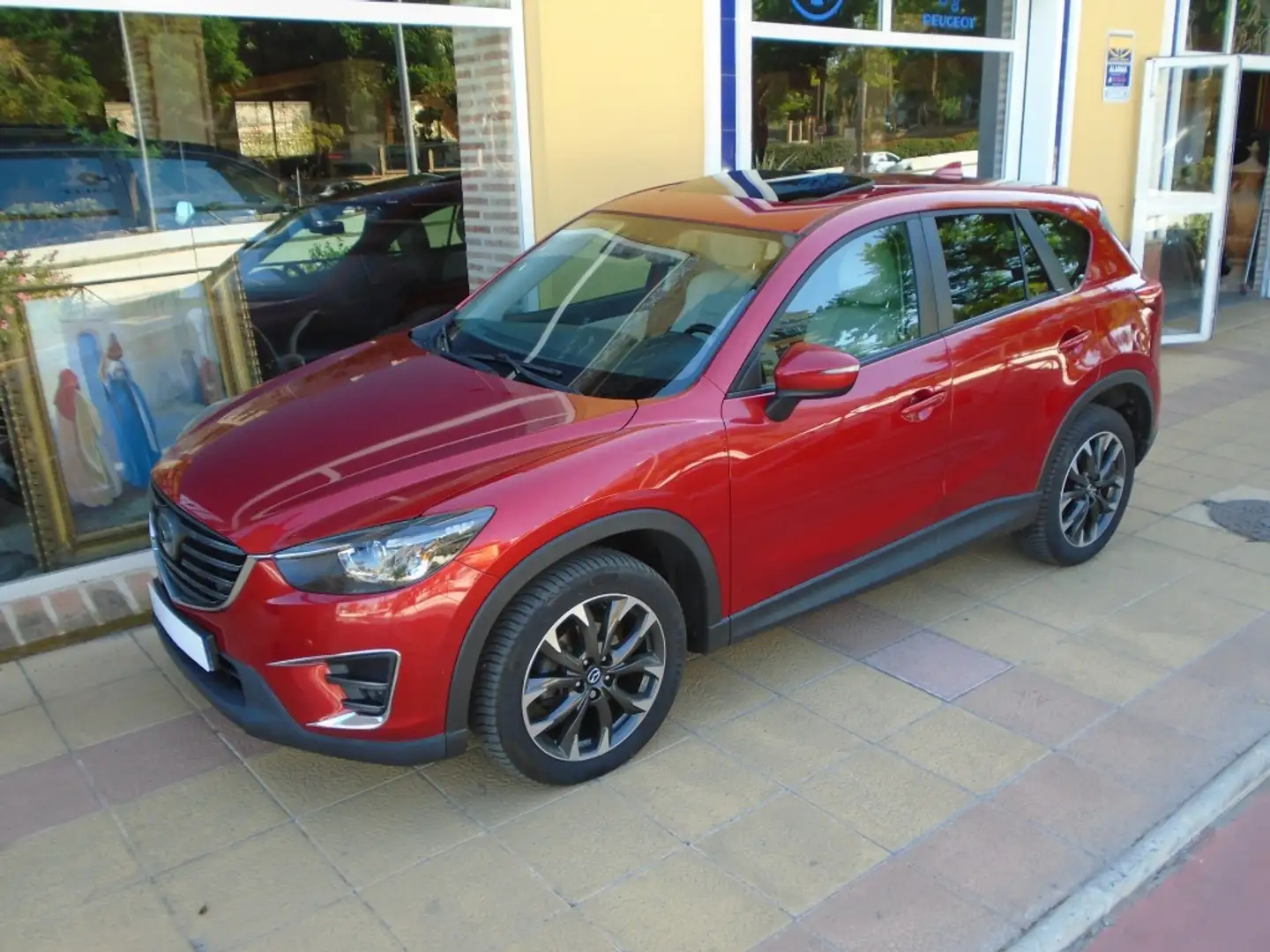 Mazda CX-5 2.2D Zenith Cruise+Roof+White Leather 4WD 129Kw Burdeos - 1
