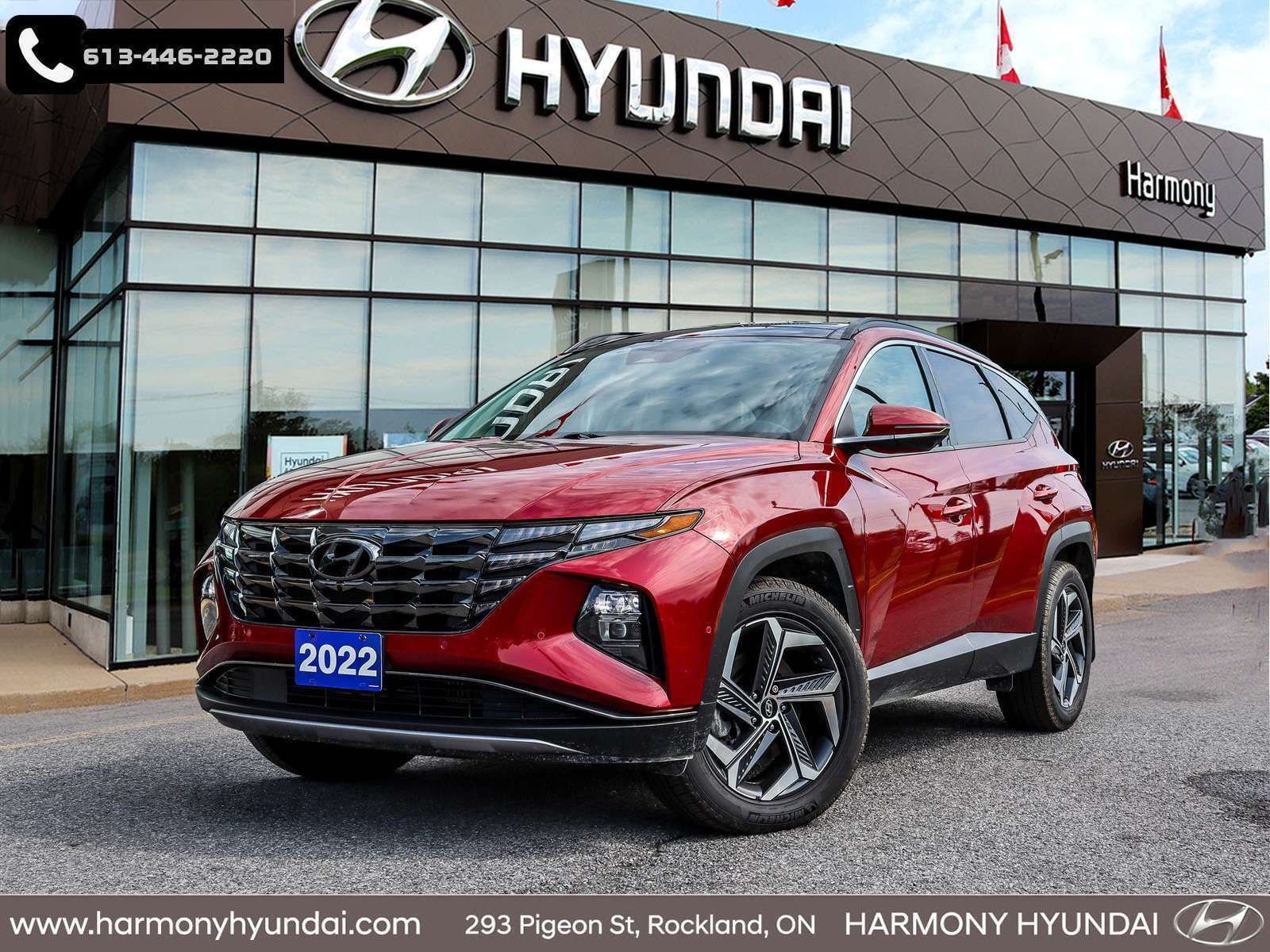 Red 2022 Hyundai Tucson Hybrid   Automatic