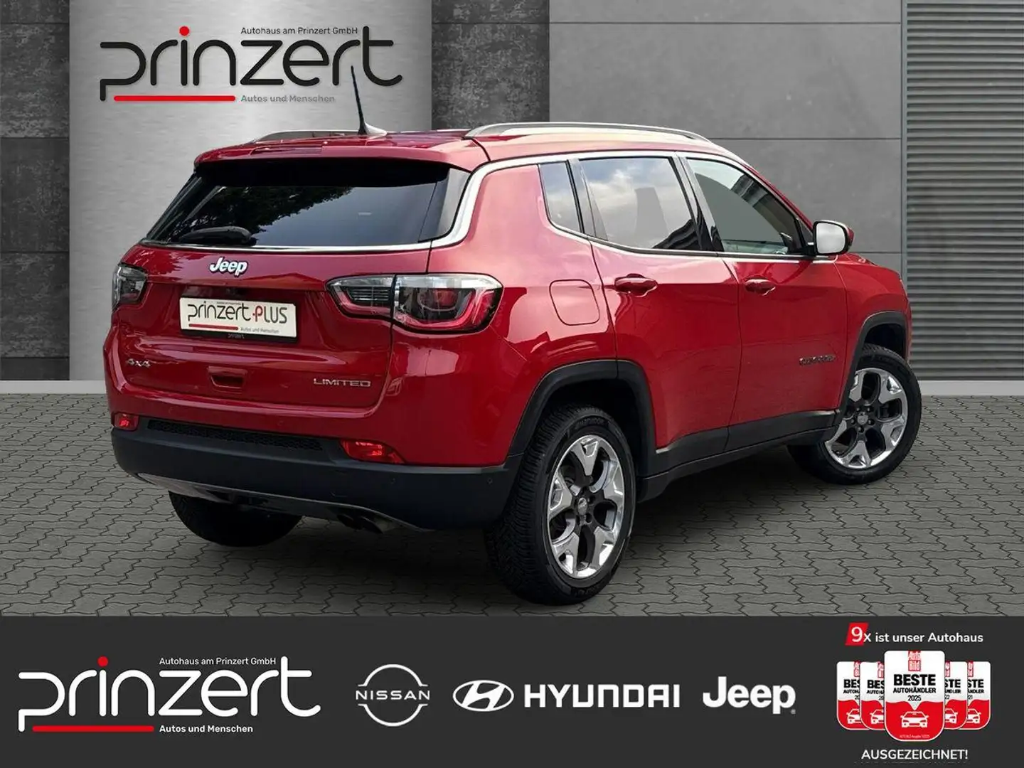 Jeep Compass 1.4 M-Air 9AT "Limited" 4WD*Technologie-Paket Rood - 2
