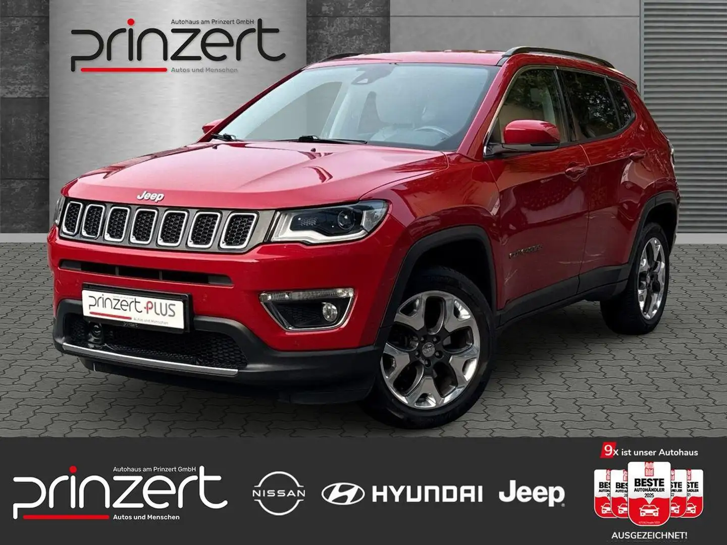 Jeep Compass 1.4 M-Air 9AT "Limited" 4WD*Technologie-Paket Rood - 1