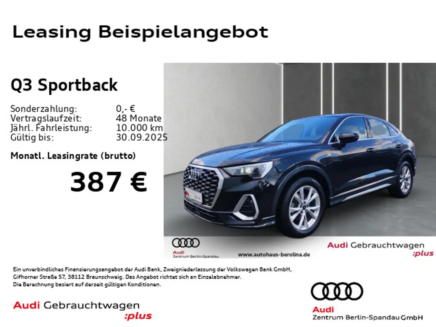 Audi Q3 35 TFSI S line S tronic *ACC*AHK* Schwarz - 1