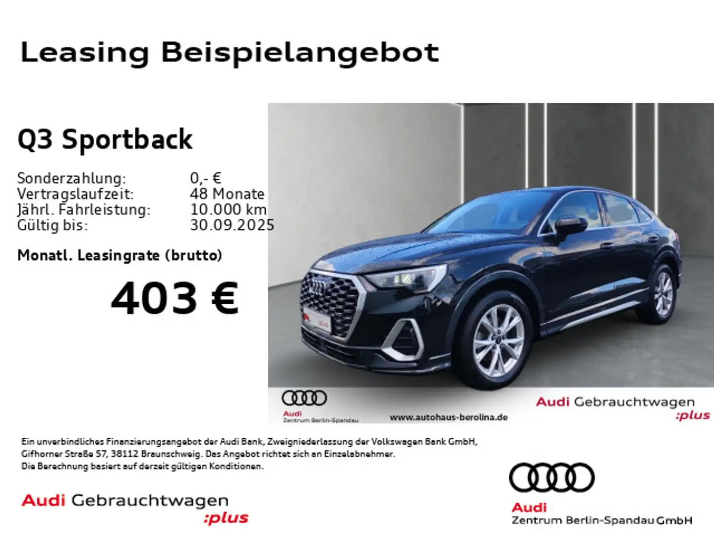 Audi Q3 35 TFSI S line S tronic *ACC*AHK* Schwarz - 1