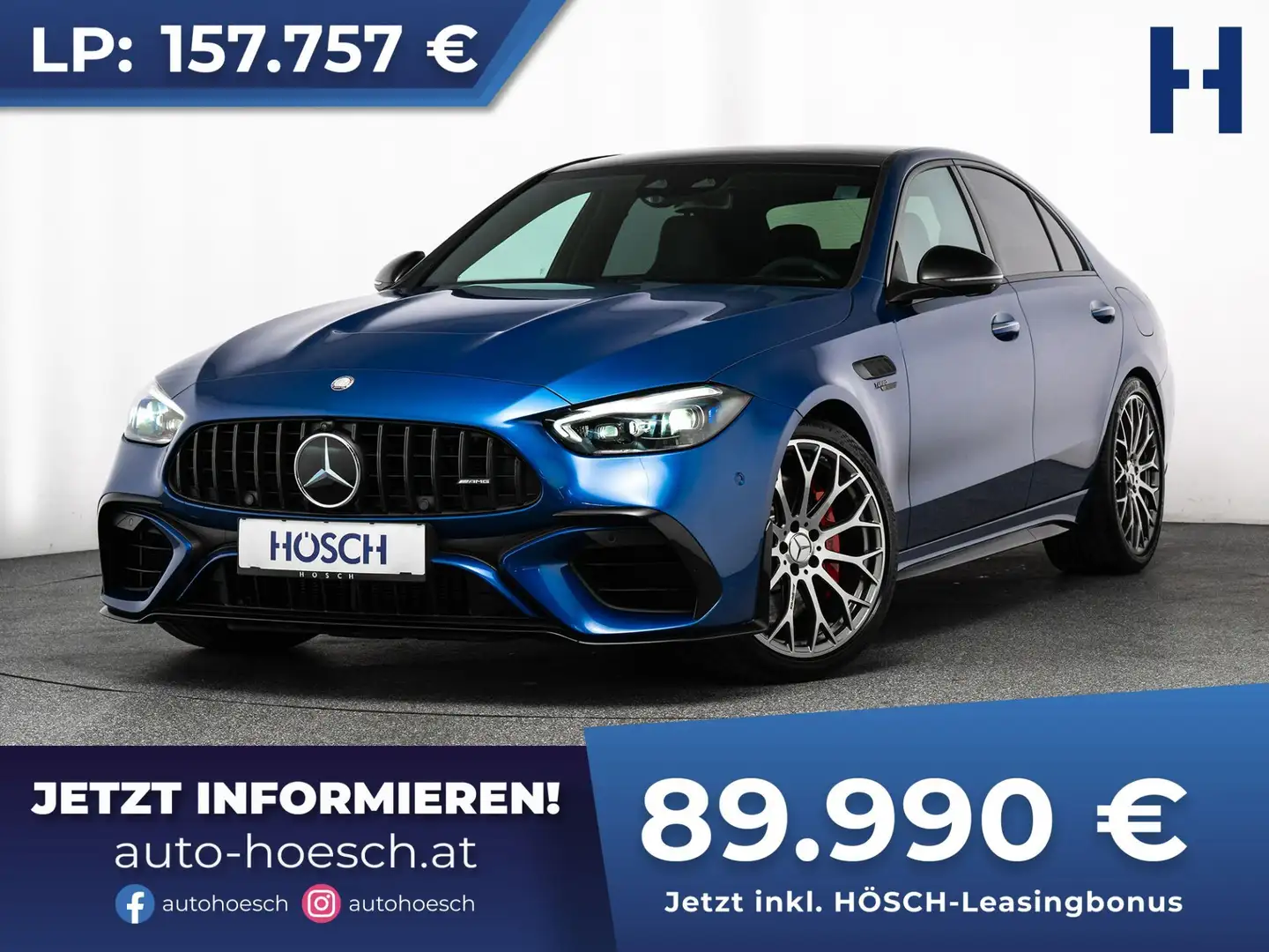 Mercedes-Benz C 63 AMG S E-Performance TRAUM-EXTRAS ++ Bleu - 1