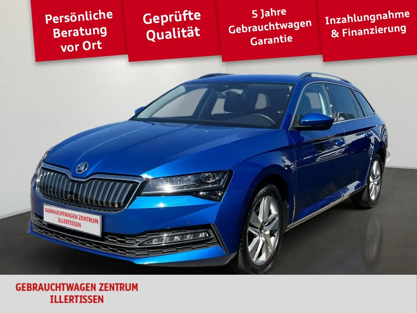 Skoda Superb Combi 1.4 TSI iV Style *MATRIX*NAVI*PDC* Blau - 1