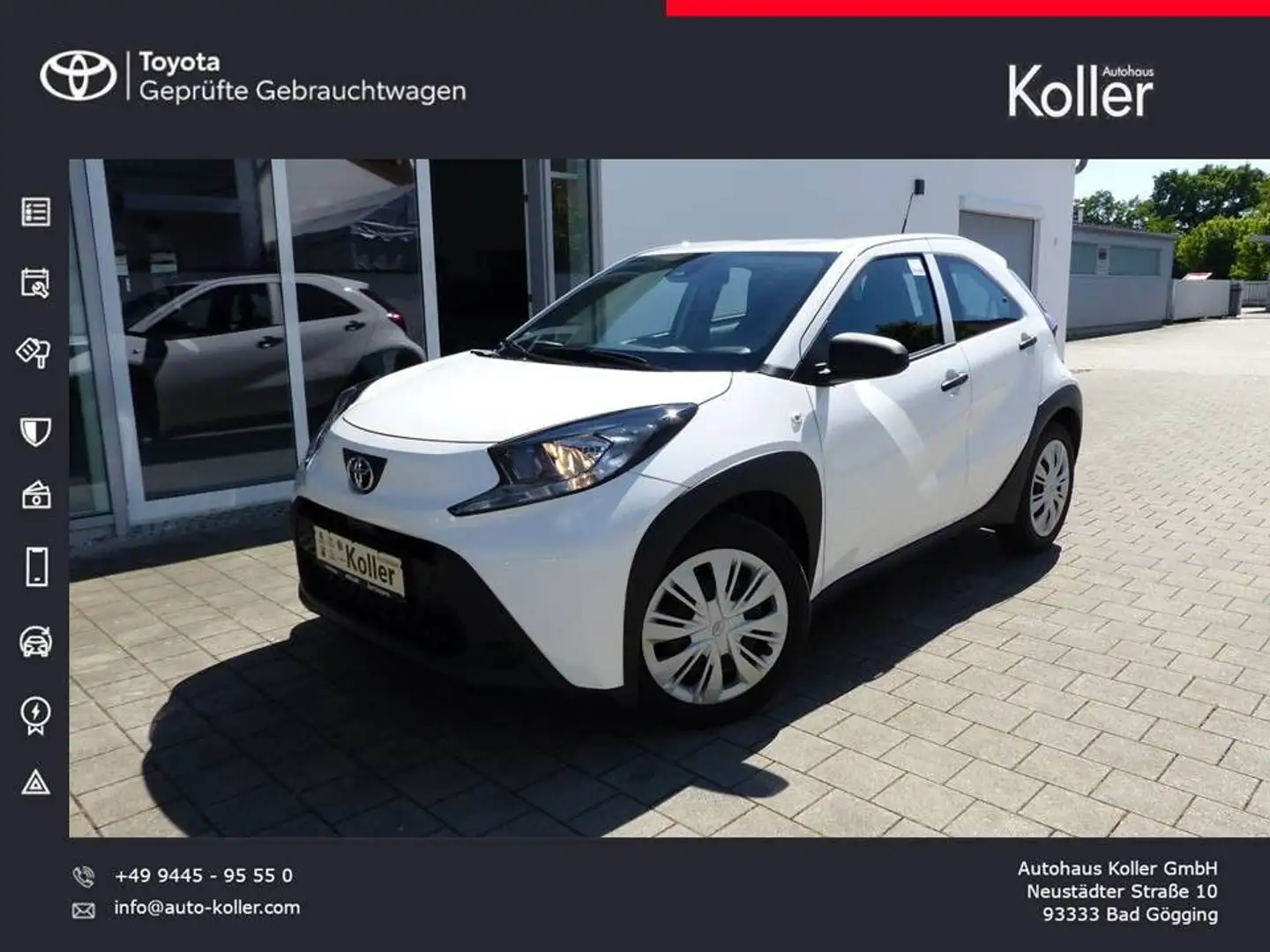 Toyota Aygo X 1.0 Klima HiFi Bluetooth Abstandstempomat Білий - 1
