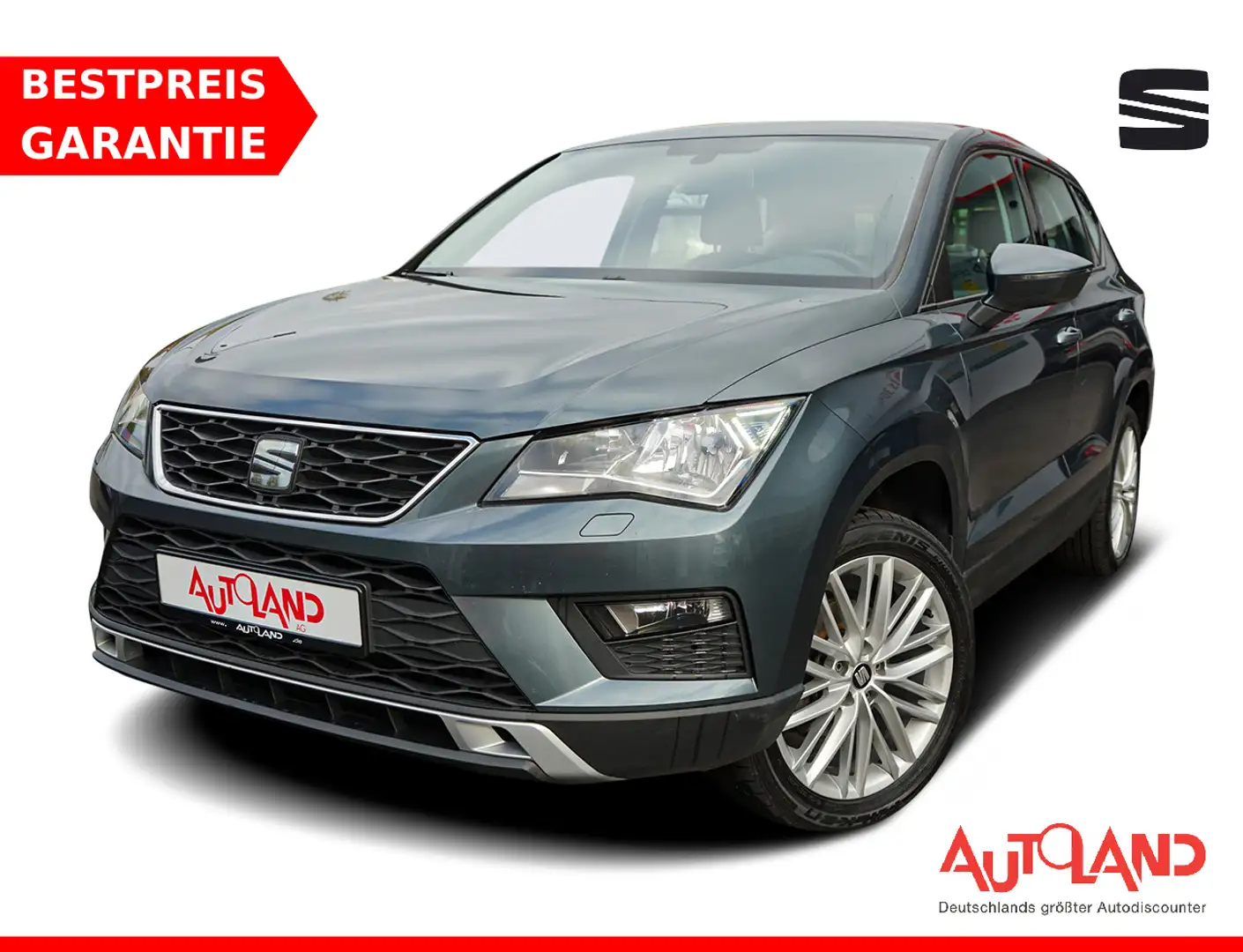 SEAT Ateca 1.6 TDI Reference Navi Sitzheizung DAB AHK Grau - 1