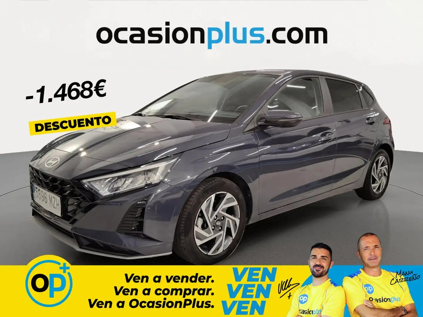 Hyundai i20 1.0 TGDI Klass 100 Gris - 1