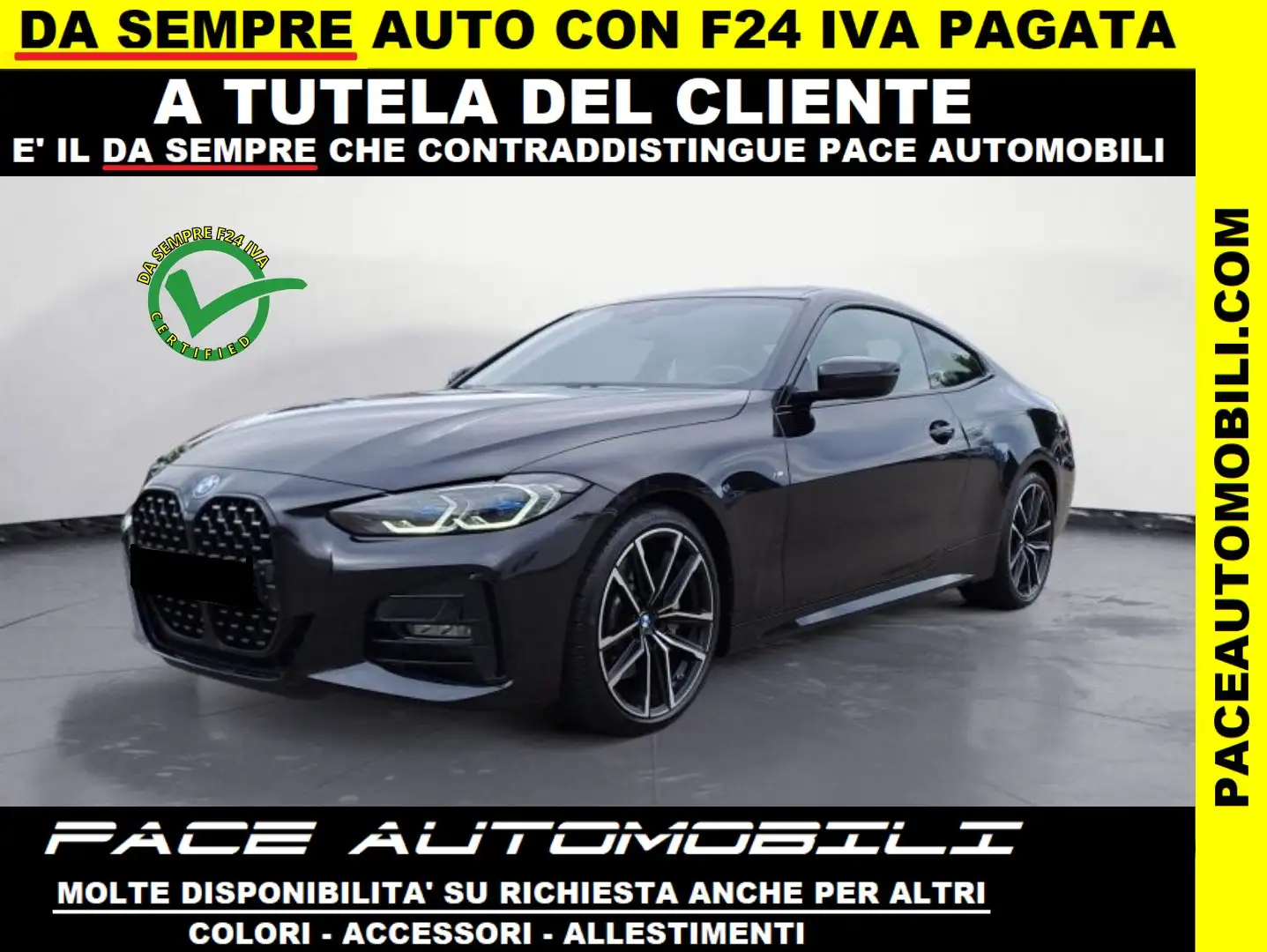 BMW 430 i M SPORT MSPORT M-SPORT 19" TETTO PDC CURVED LED Nero - 1