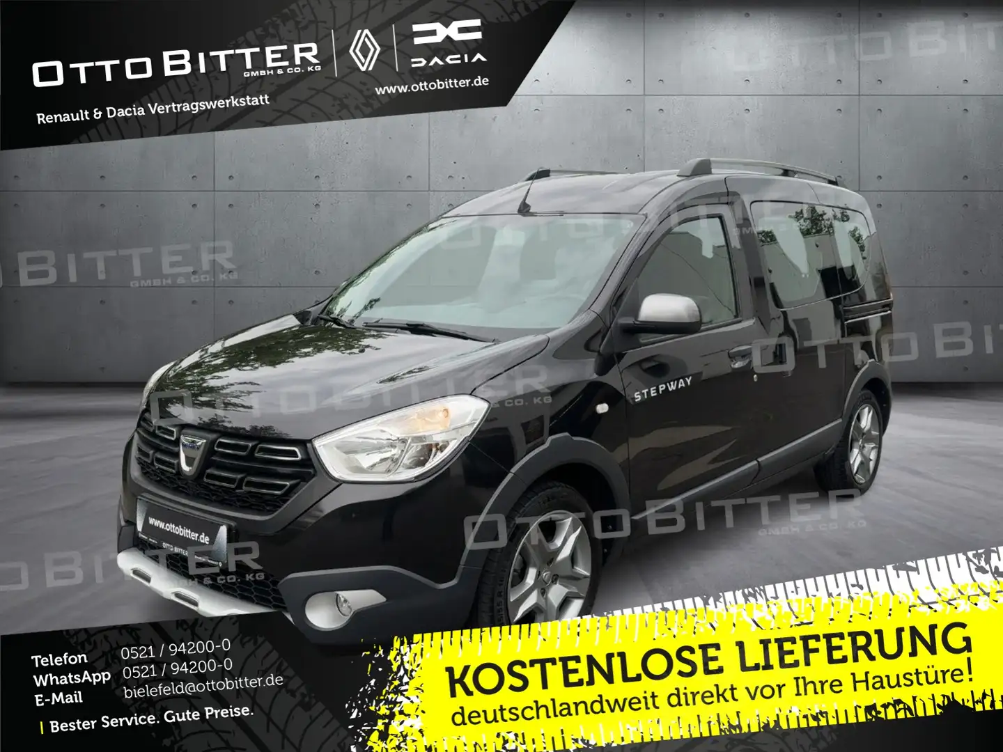 Dacia Dokker Stepway TCe130 ANHÄNGERKUPPLUNG/WINTERR Noir - 1