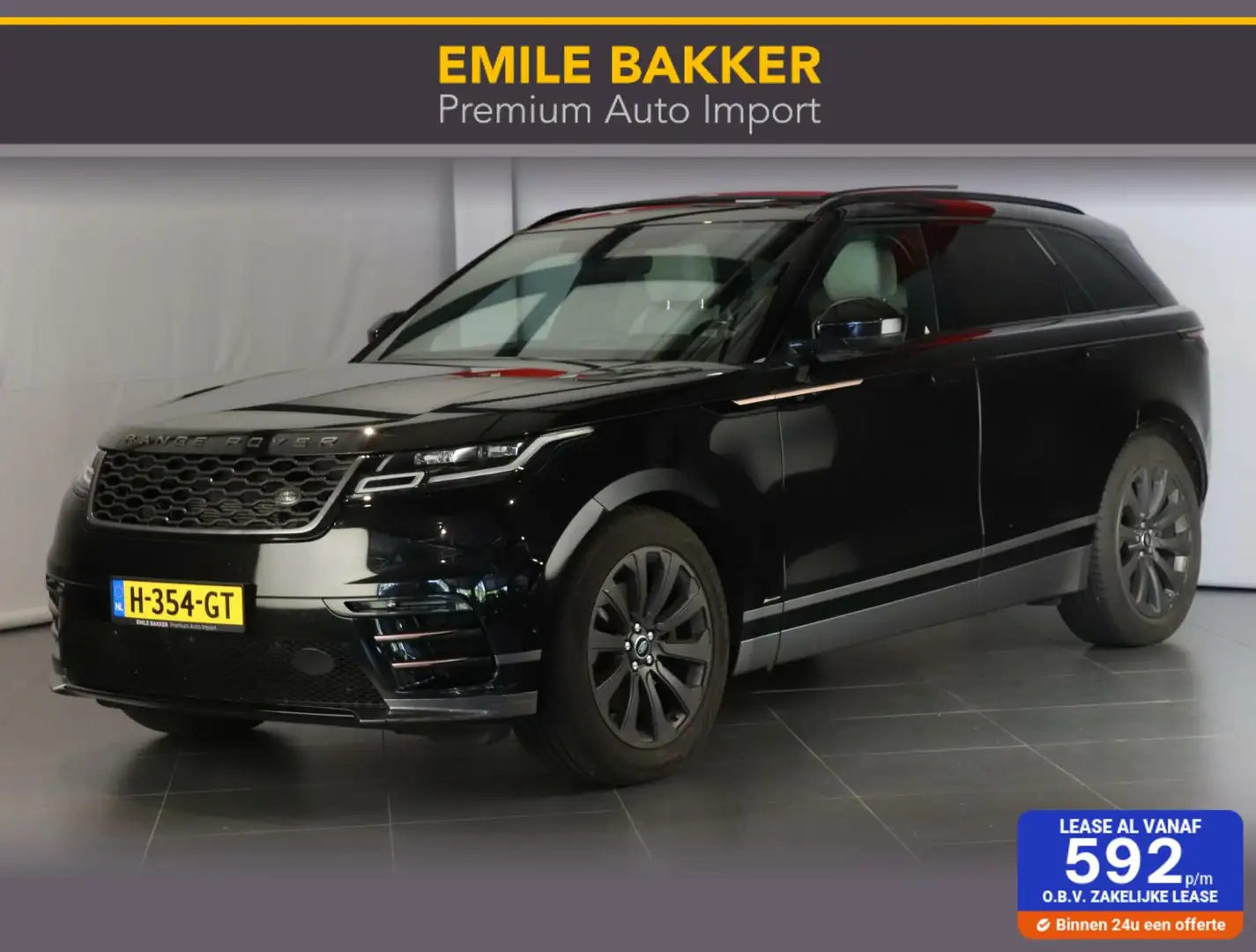 Land Rover Range Rover Velar 3.0 V6 AWD R-Dynamic HSE Zwart - 1