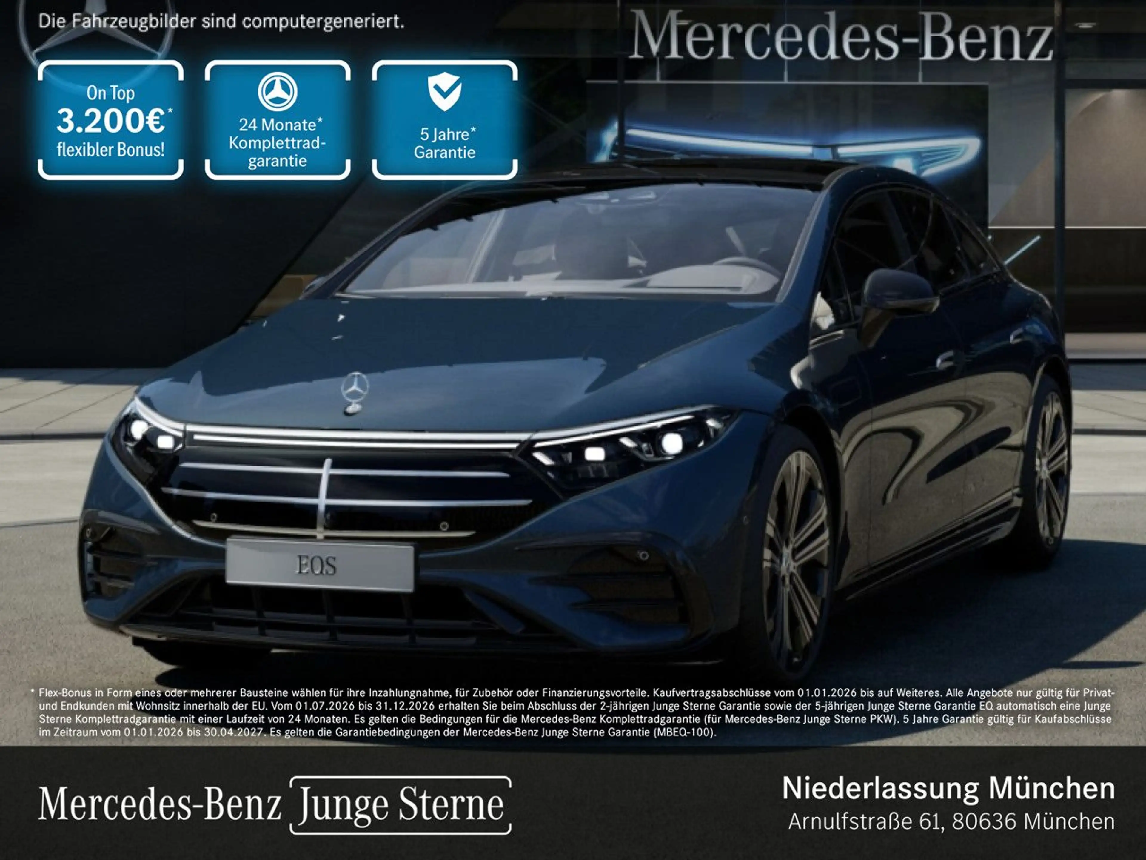 Mercedes-Benz EQS 500 4Matic AMG Airmat Pano Burmester Distr.