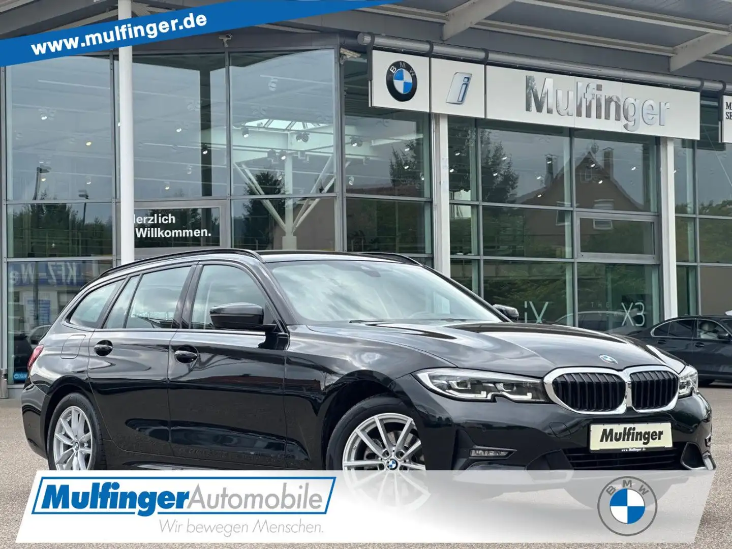 BMW 320 d T. Sport Leder LiveProf.HiFi Kamera DrivAss Zwart - 1