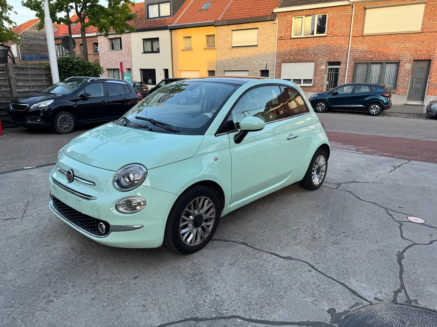 Fiat 500 500 1.3 BENZINE -  VEEL OPTIES - OPEN DAK - PROPER Blauw - 1